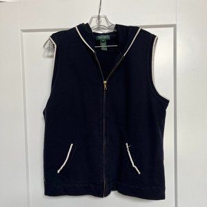 Ralph Lauren Jeans Navy Blue Hooded Zip Up Vest